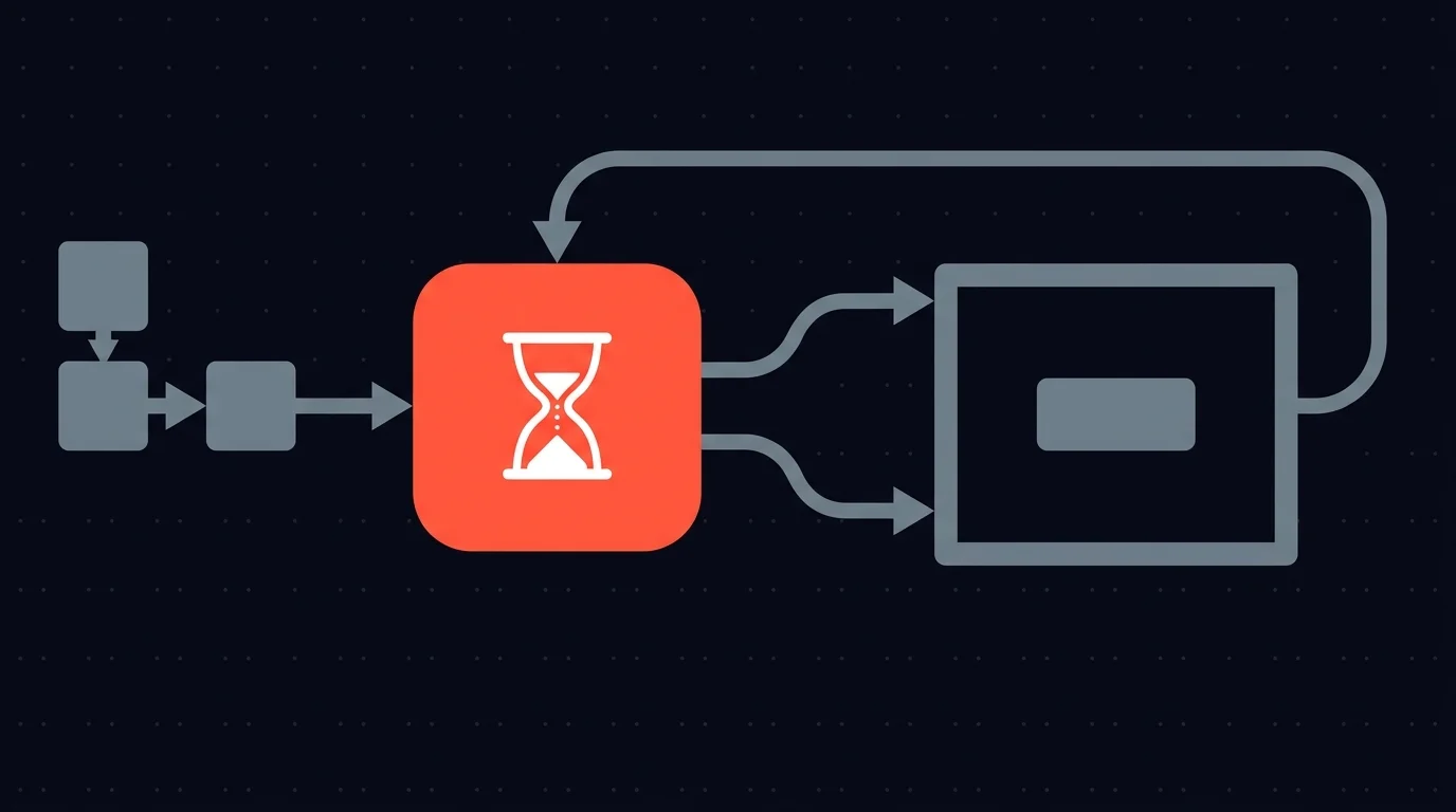 HTTP Request sends out, Wait for Webhook pauses the workflow, the external review surface calls back to resume